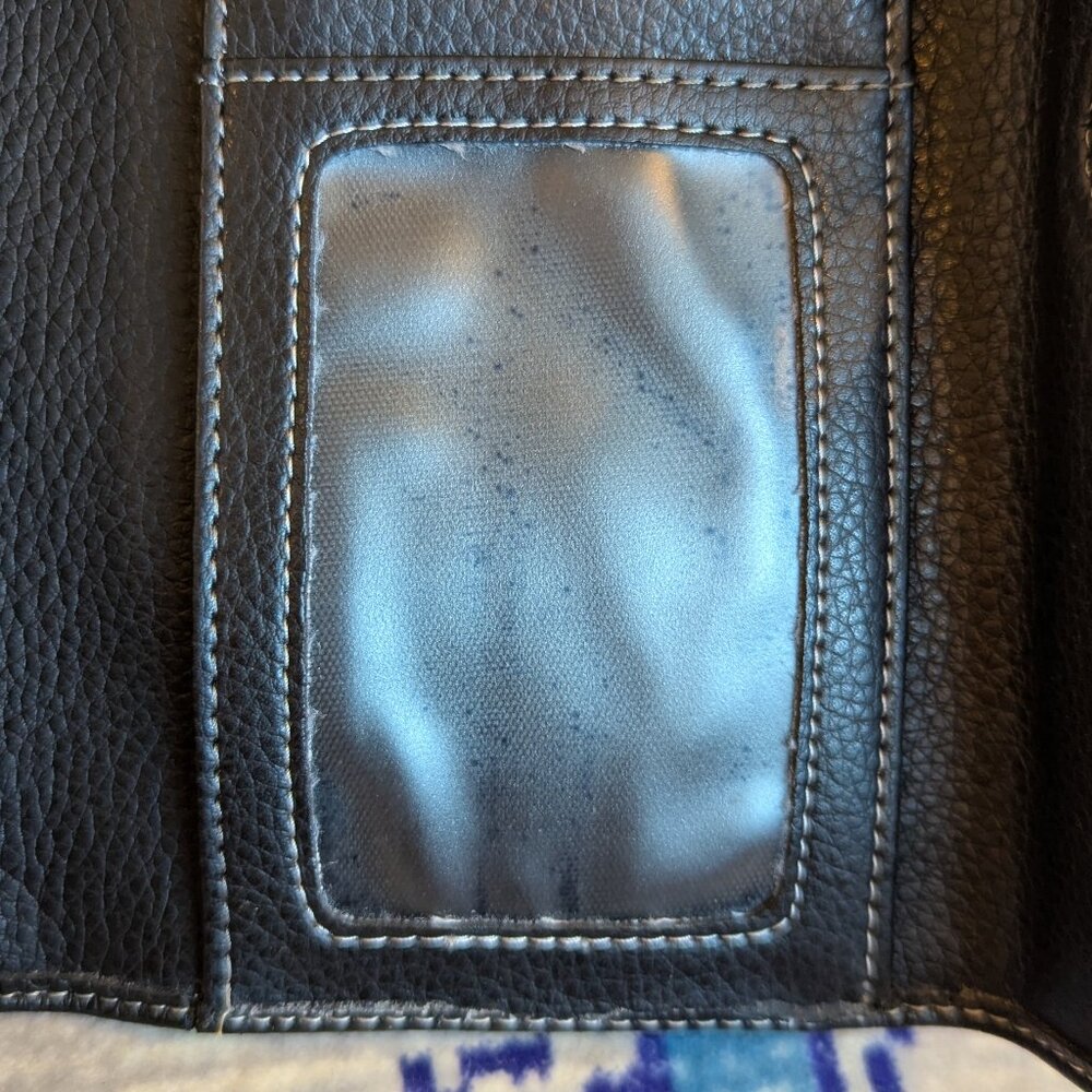 Vintage Hermes black trifold wallet - Picture 4 of 4